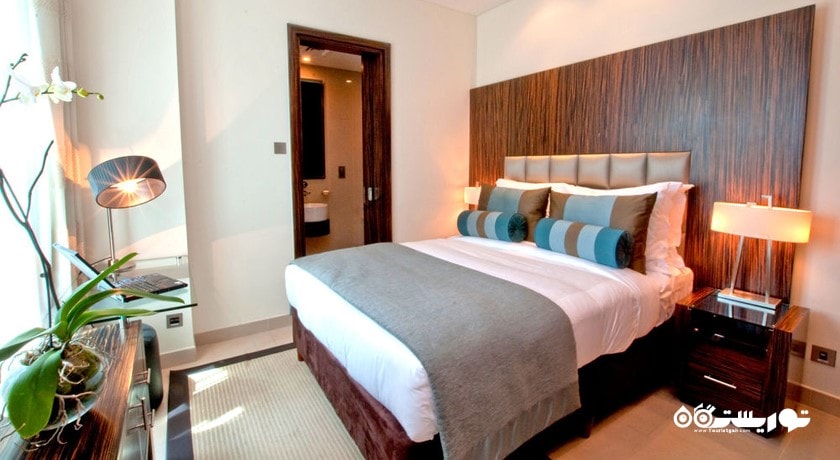 نمای تخت بزرگ آپارتمان سه خوابه